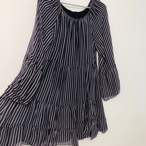 NWT Navy Pinstripe Mini Dress NWT